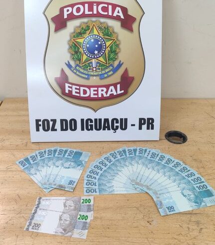 Polícia Federal apreende 28 cédulas falsas em Santa Terezinha de Itaipu
