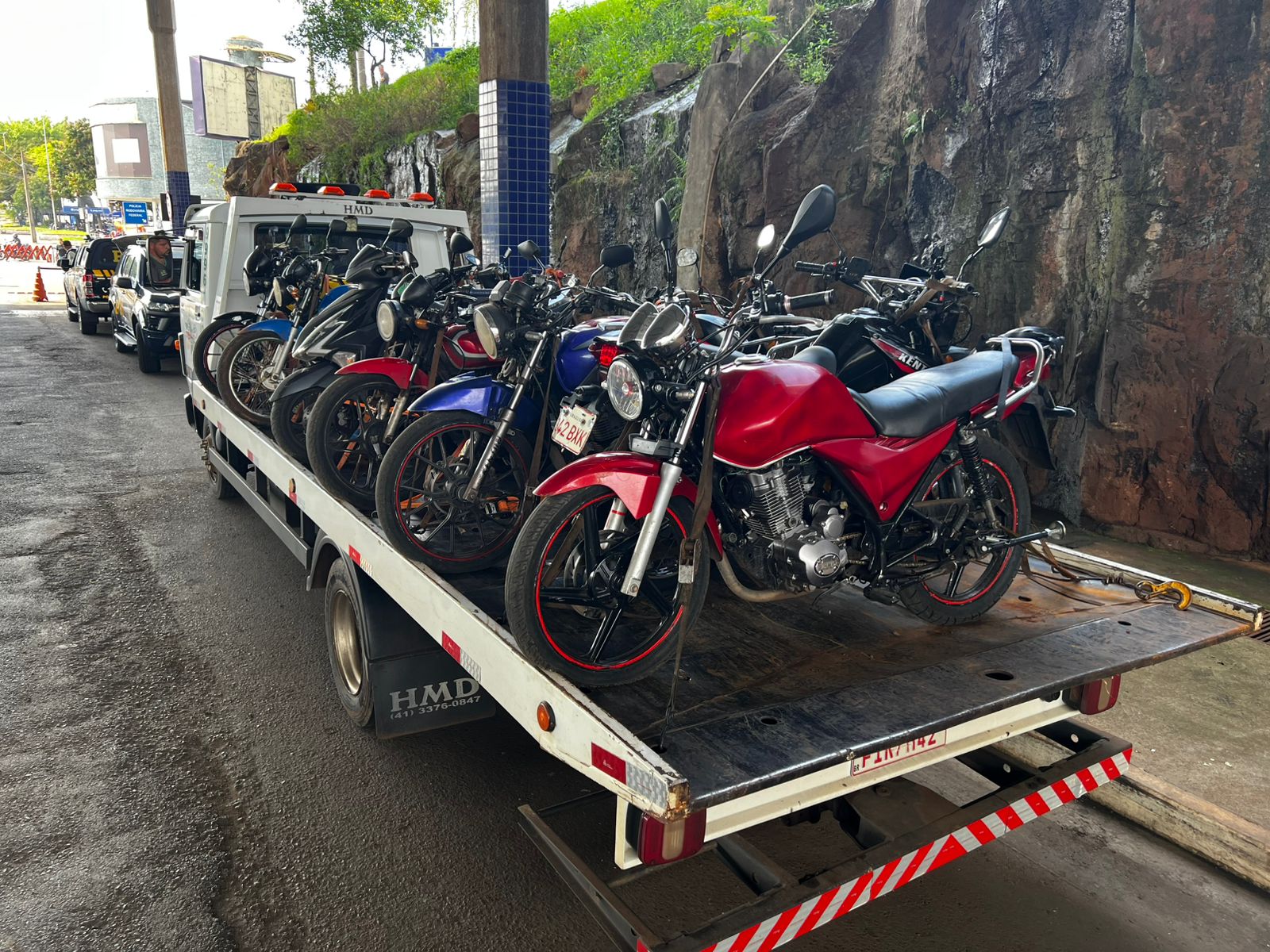 Fiscalização de motocicletas em Foz do Iguaçu – 55 apreensões