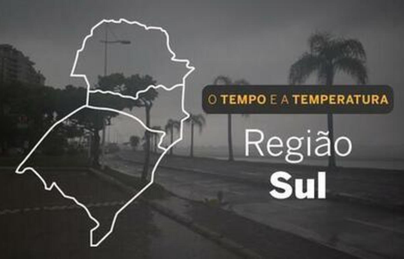 Previsão do tempo Sul terá chuva nesta quinta (4)
