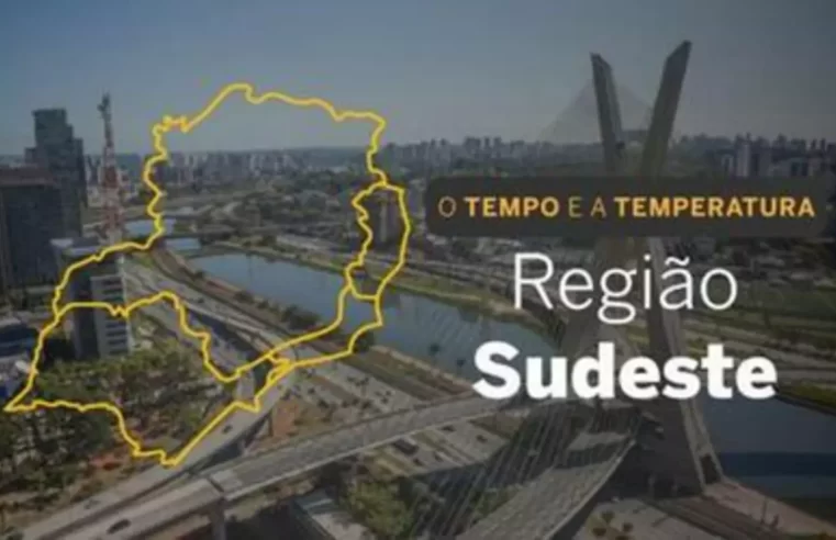 Previsão do tempo Sudeste – 16 de setembro com variação de nuvens e chuva