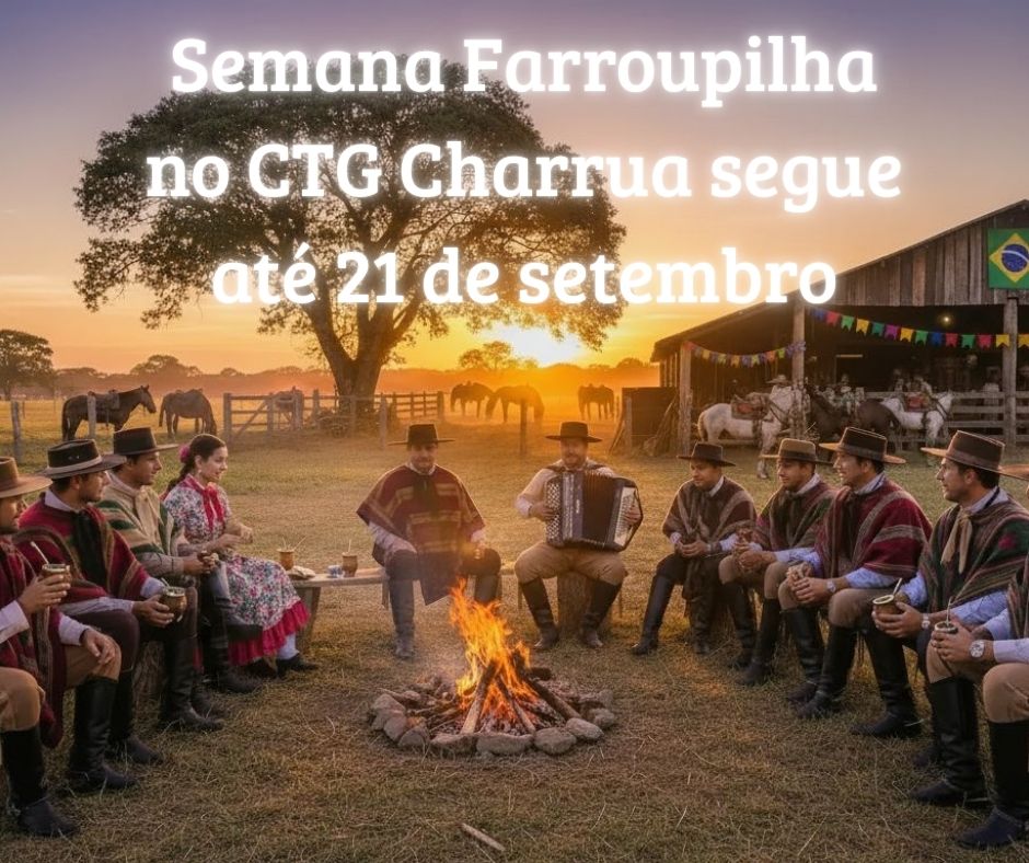 Semana Farroupilha no CTG Charrua segue até 21 de setembro