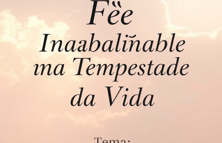 Devocional: Fé Inabalável na Tempestade da Vida