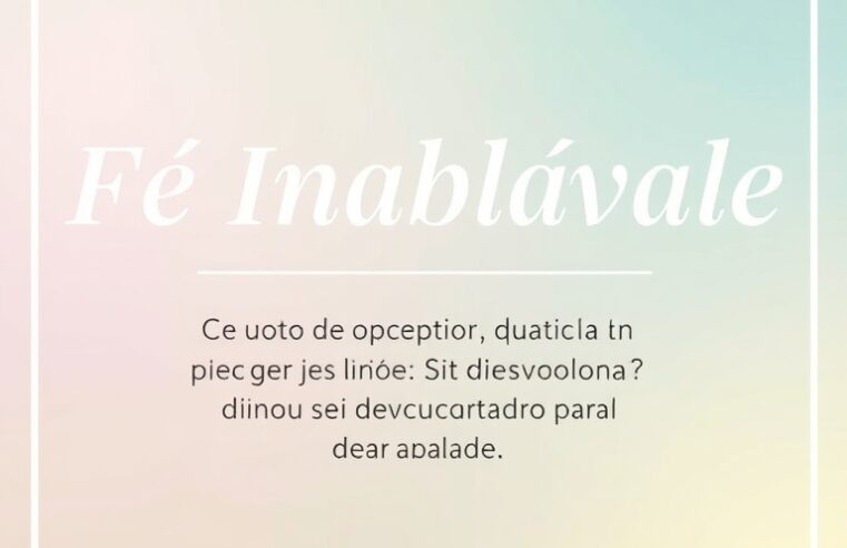 Fé Inabalável: Seu Devocional Diário de Vitória
