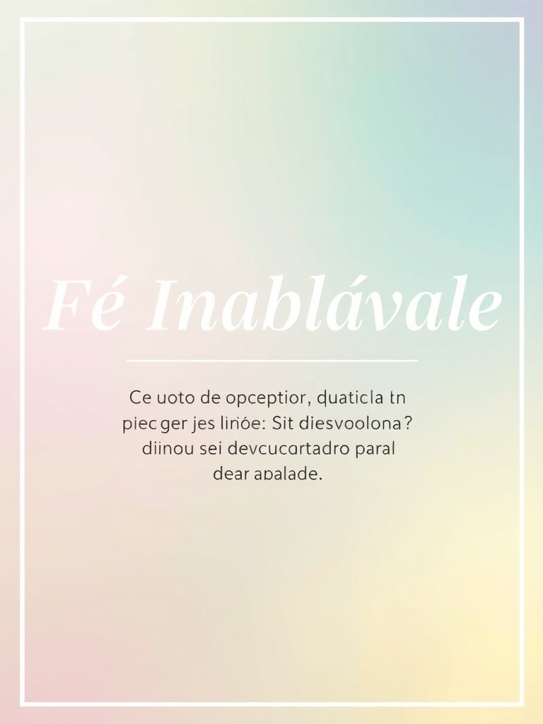 Fé Inabalável: Seu Devocional Diário de Vitória