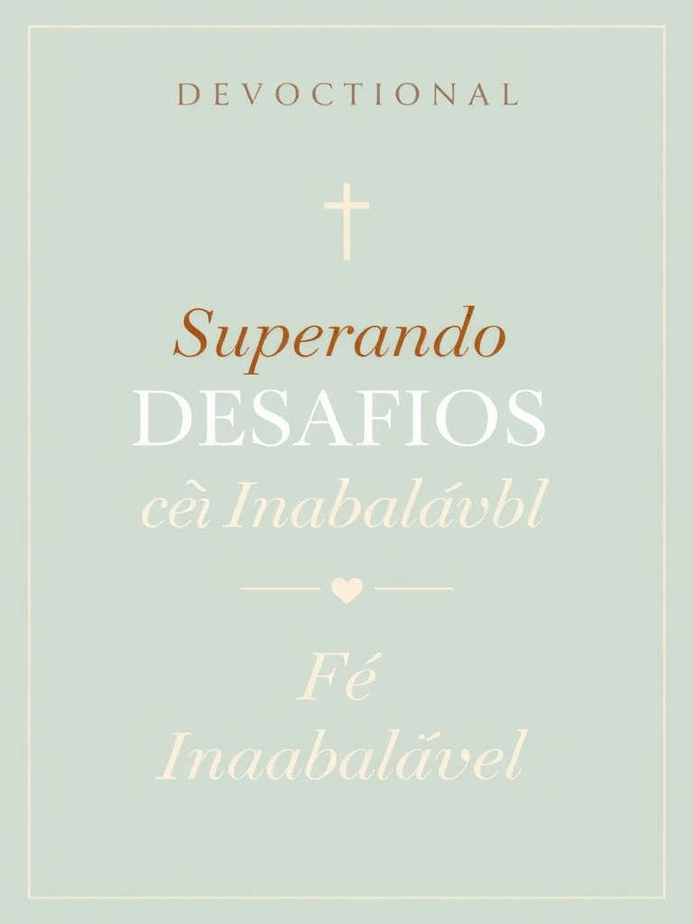 Devocional: Superando Desafios com Fé Inabalável