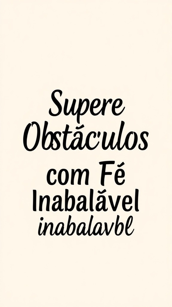 Devocional: Supere Obstáculos com Fé Inabalável