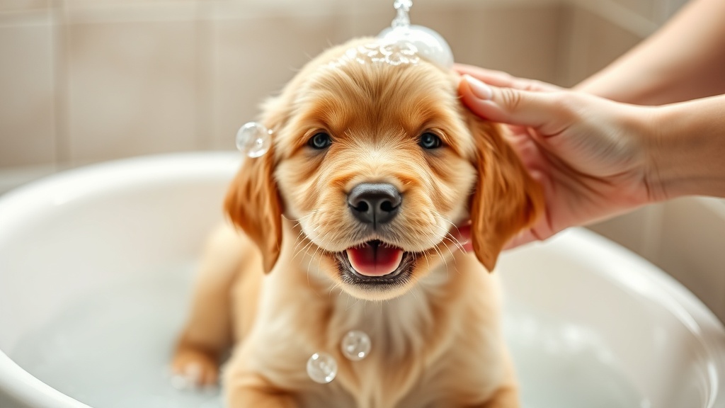 Primeiro Banho do Filhote: Dicas Essenciais para um Banho Feliz!