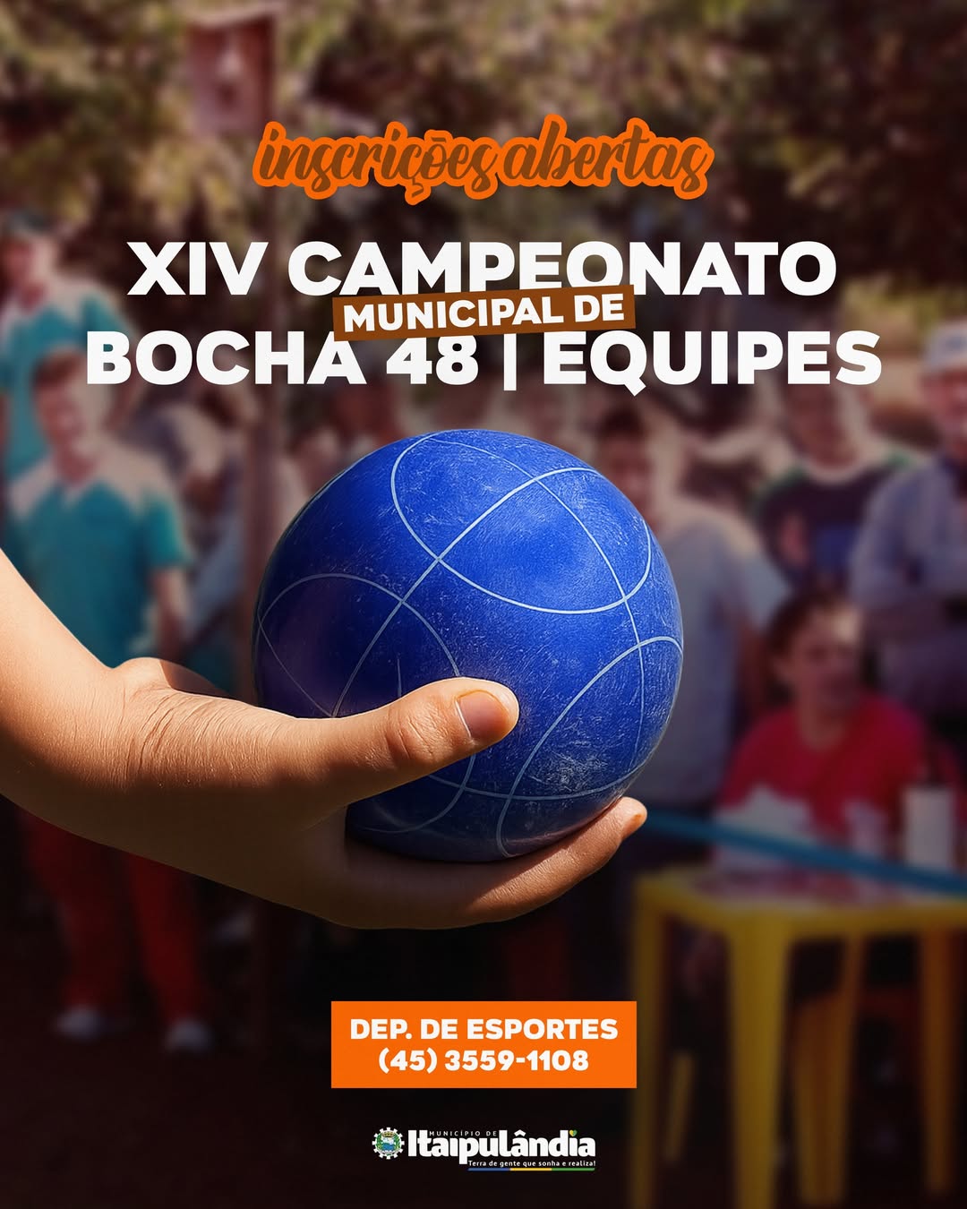 Inscrições abertas para o Campeonato Municipal de Bocha 48 em Itaipulândia 2 Campeonato Municipal de Bocha 48 em Itaipulândia