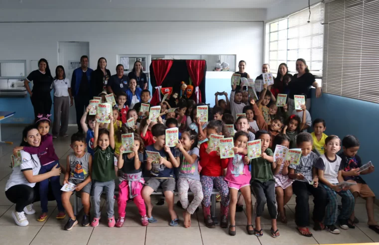 Teatro de fantoches ensina alimentação saudável no CAIA 3 Teatro de fantoches ensina alimentação saudável no CAIA