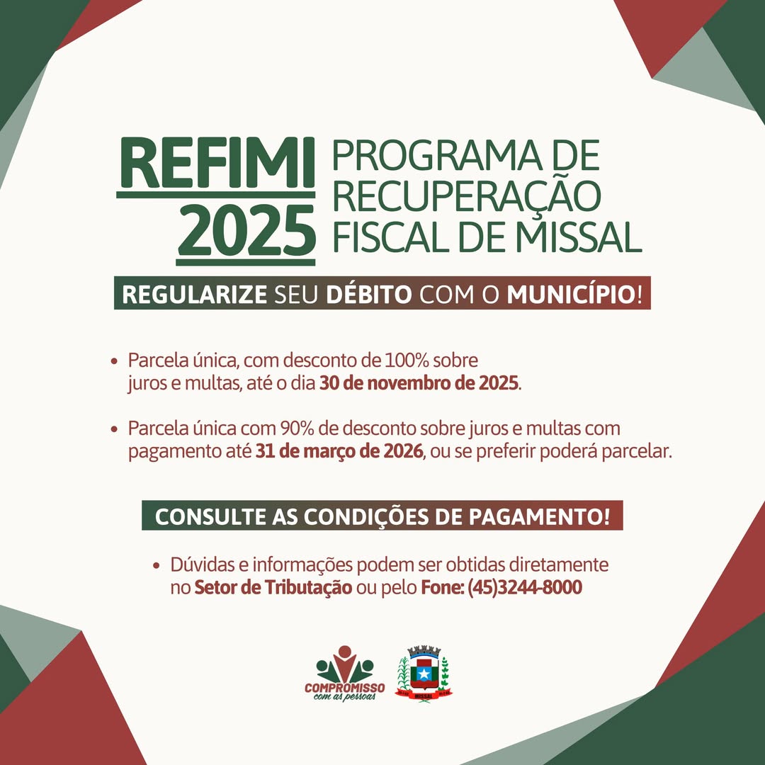 REFIMI 2025 Missal: programa oferece até 100% de desconto