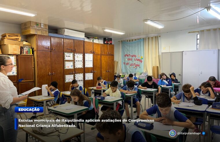Escolas de Itaipulândia aplicam avaliações CNCA em alunos do 1º ao 5º ano