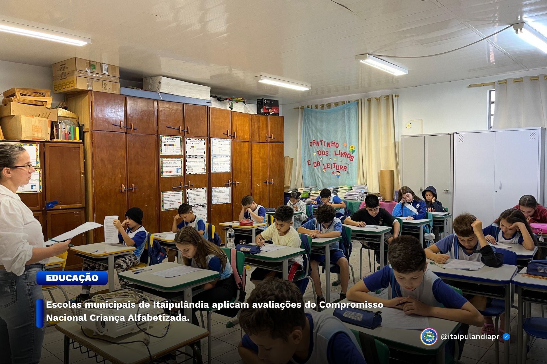 Escolas de Itaipulândia aplicam avaliações CNCA em alunos do 1º ao 5º ano