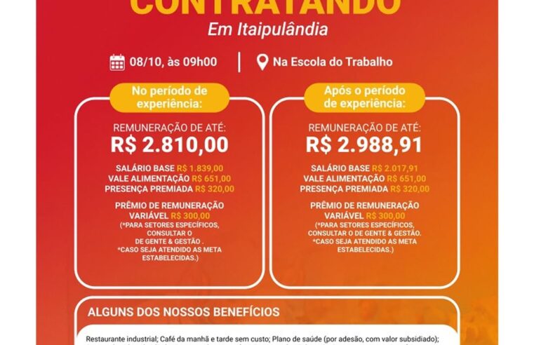 Vagas de emprego na Frimesa Medianeira com entrevistas em Itaipulândia