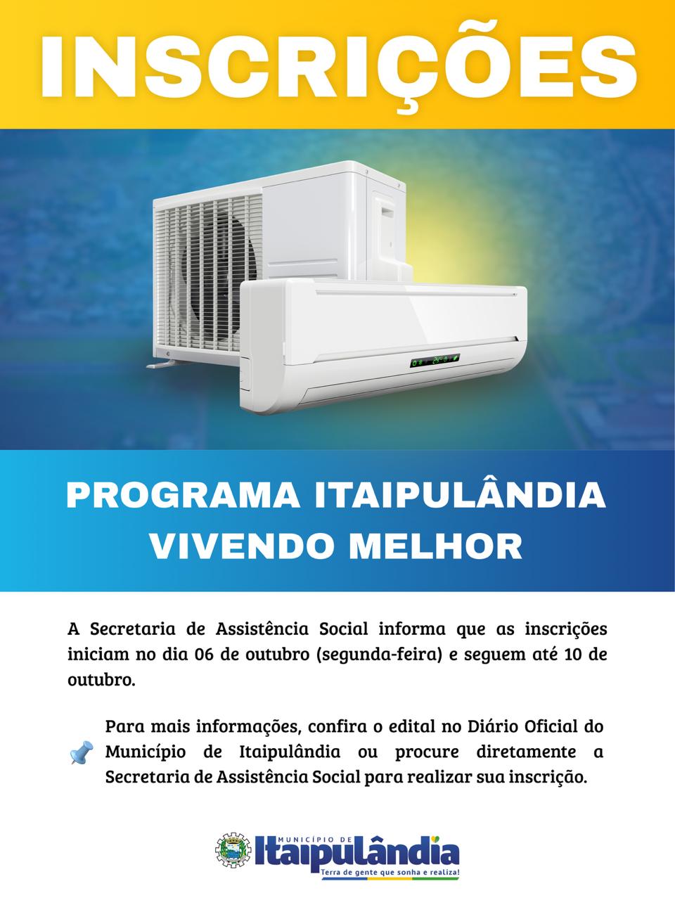 Inscrições abertas para o Programa Itaipulândia Vivendo Melhor