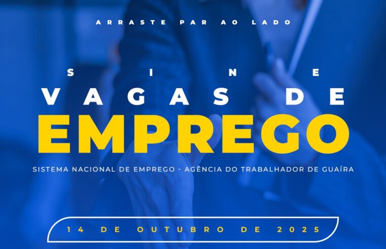 Oportunidades de trabalho em Guaíra: vagas disponíveis esta semana