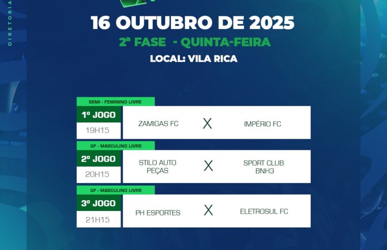 2ª Fase do Campeonato Municipal de Futebol Suíço em Guaíra