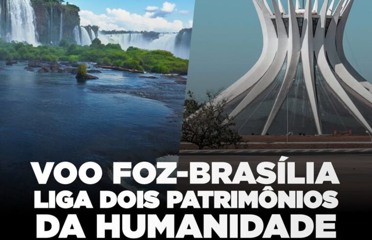 Voo direto entre Foz do Iguaçu e Brasília começa em 26 de outubro