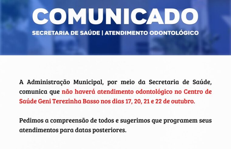 Saúde de Itaipulândia divulga novo horário de atendimento odontológico
