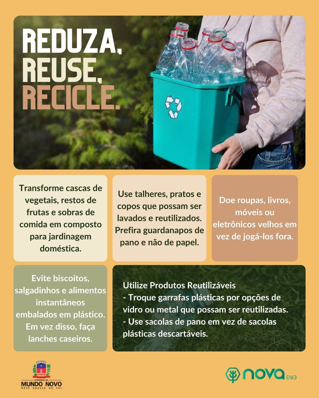 Sustentabilidade em Mundo Novo: pequenas ações que fazem a diferença