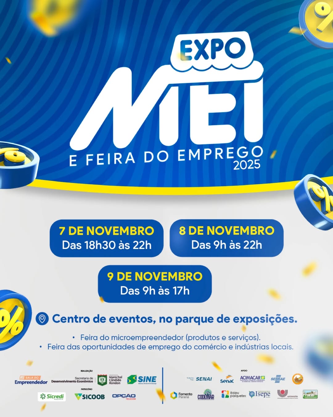 Expo MEI e Feira do Emprego 2025 movimentam Marechal Cândido Rondon 2 Expo MEI e Feira do Emprego 2025