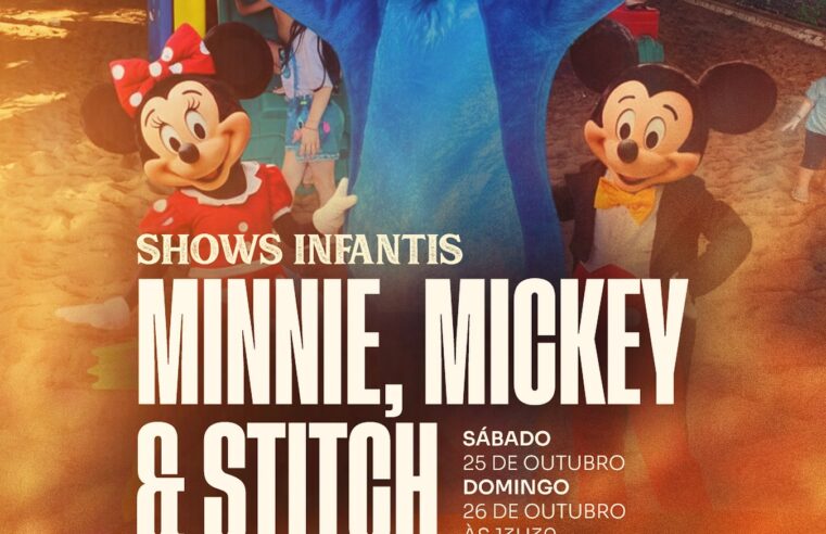 Shows infantis com Mickey, Minnie e Stitch animam Rodeio Show em Santa Terezinha