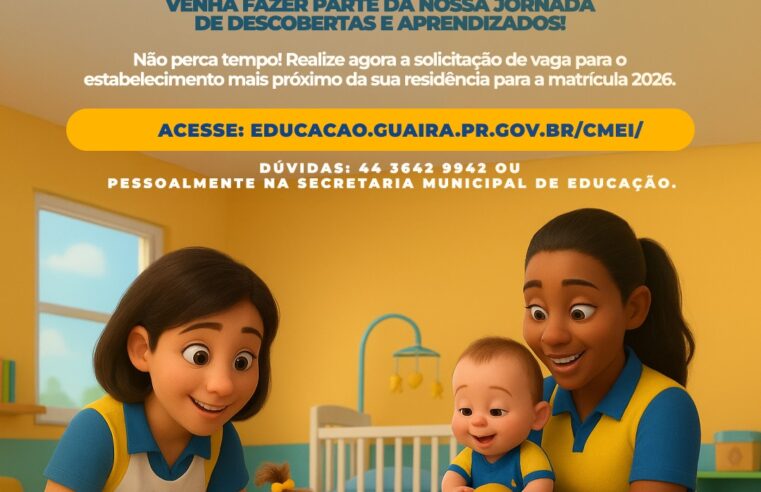 Matrículas e rematrículas 2026 em Guaíra: prazos e links oficiais 1 Matrículas e rematrículas 2026 em Guaíra: prazos e links oficiais