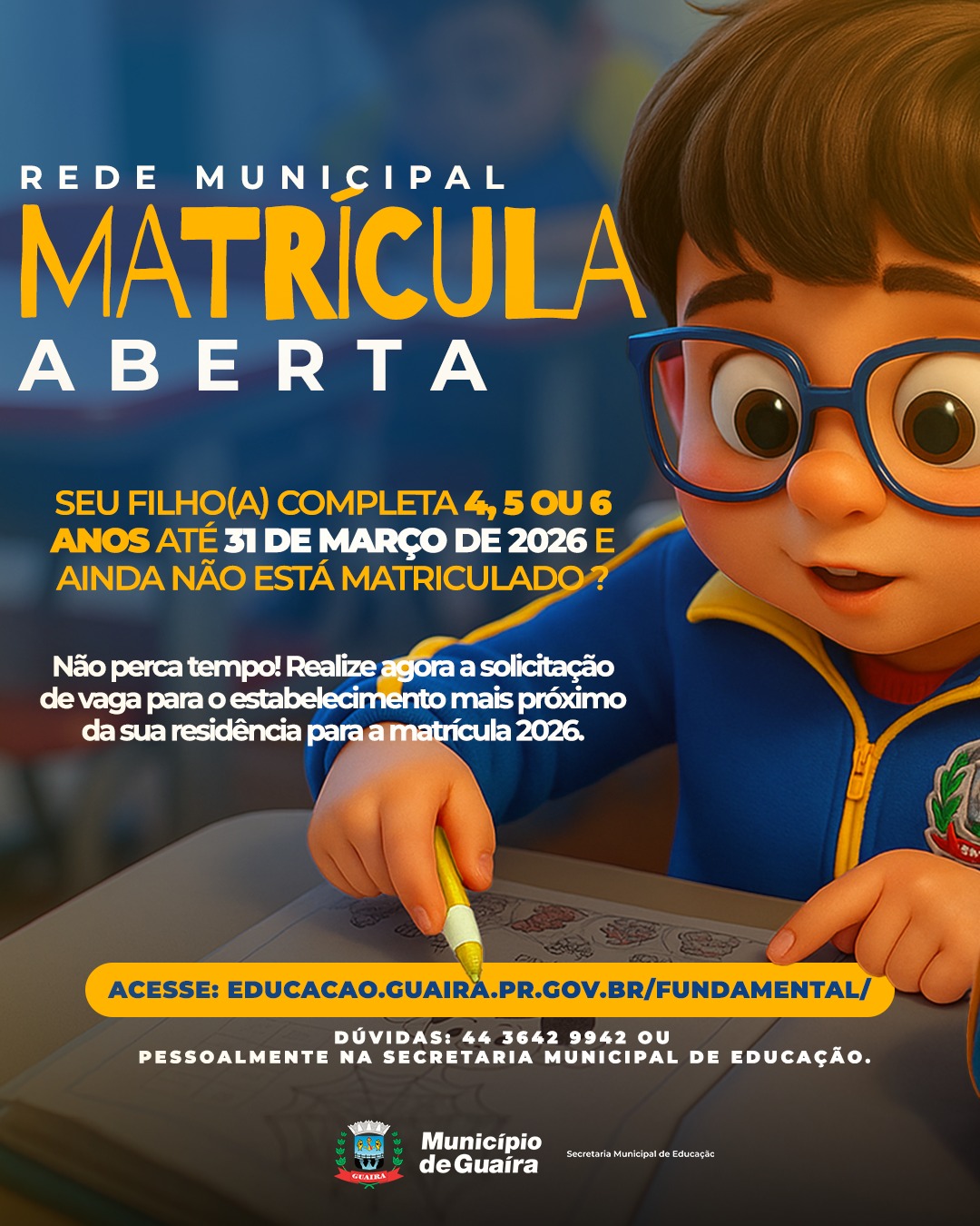Matrículas e rematrículas 2026 em Guaíra: prazos e links oficiais 4 571148749 804627145533012 9002921440120398648 n