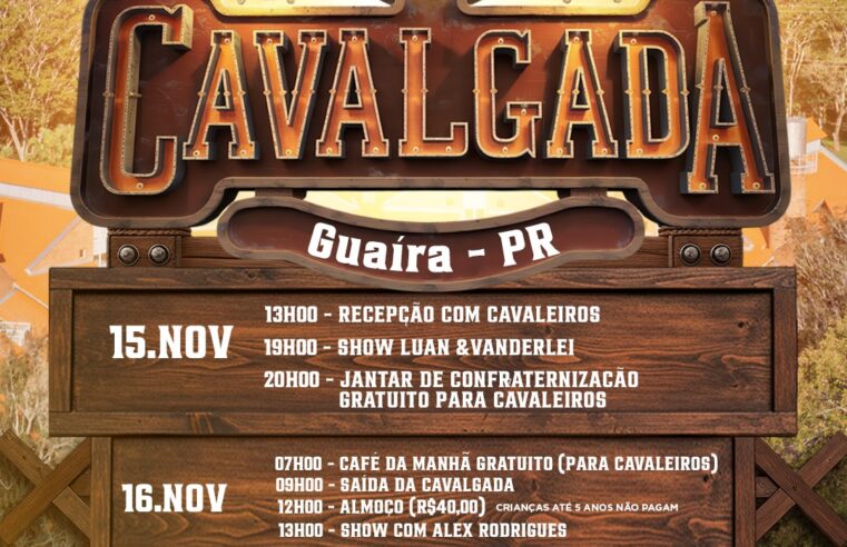 16ª Cavalgada de Guaíra celebra tradição e turismo rural 1 16ª Cavalgada de Guaíra celebra tradição e turismo rural
