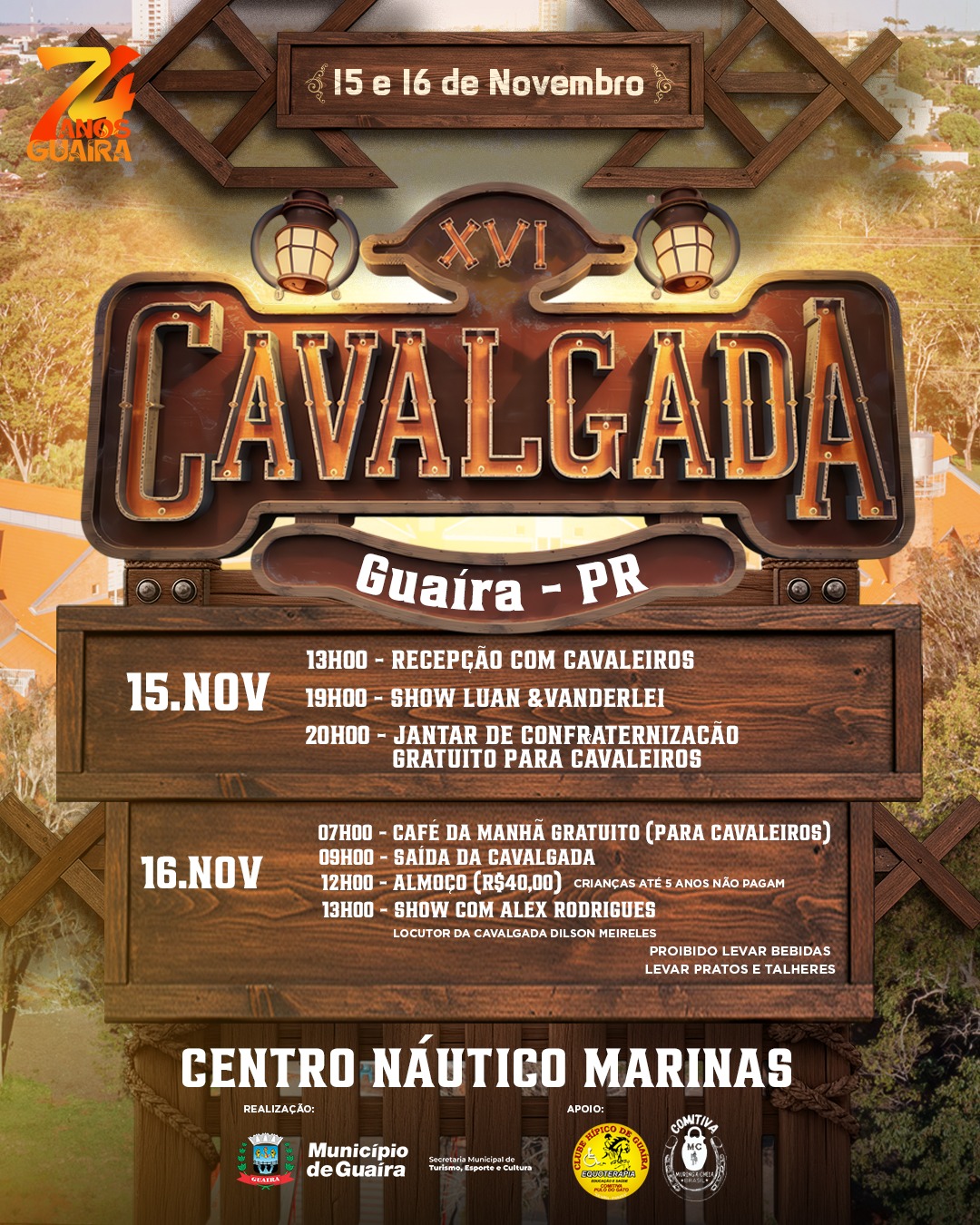 16ª Cavalgada de Guaíra celebra tradição e turismo rural 2 16ª Cavalgada de Guaíra