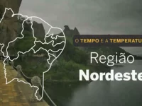 PREVISÃO DO TEMPO: alerta de ventos costeiros e chuvas em partes do Nordeste neste sábado (4)