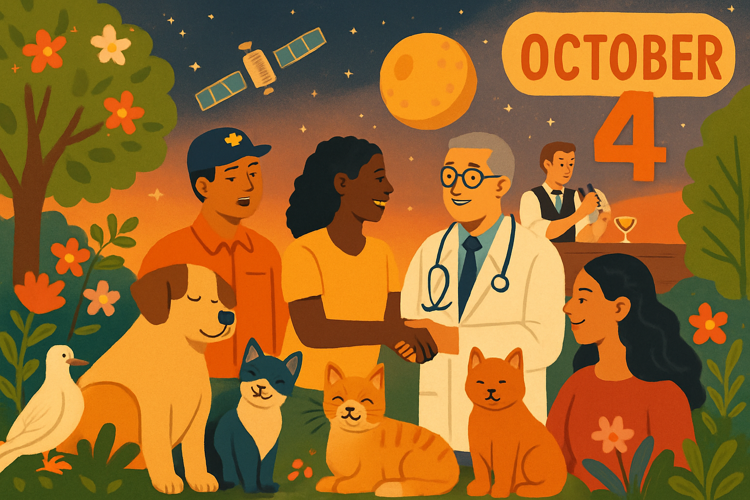 4 de Outubro: Uma Sinfonia de Celebrações – Da Natureza ao Cosmos!