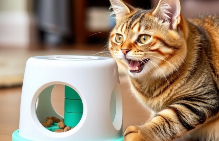 Gato Entediado? Brinquedos Interativos São a Solução!