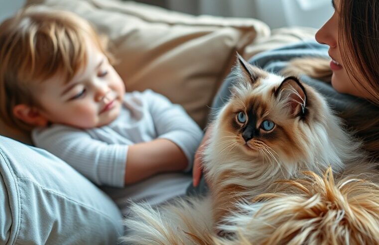 Gatos Carinhosos: Raças Ideais para Famílias Amorosas