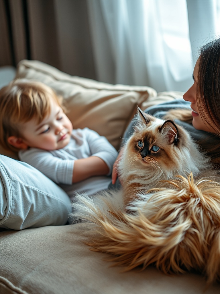 Gatos Carinhosos: Raças Ideais para Famílias Amorosas