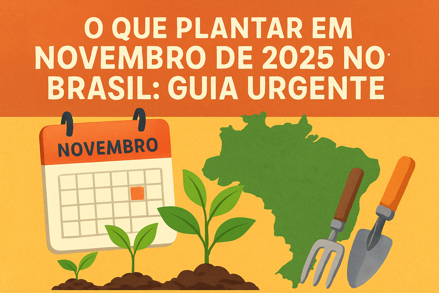 O que plantar em novembro de 2025 no Brasil: guia urgente