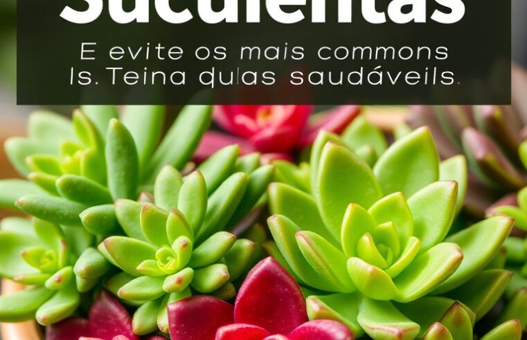 Erros de Suculentas: Evite os Mais Comuns e Tenha Plantas Saudáveis