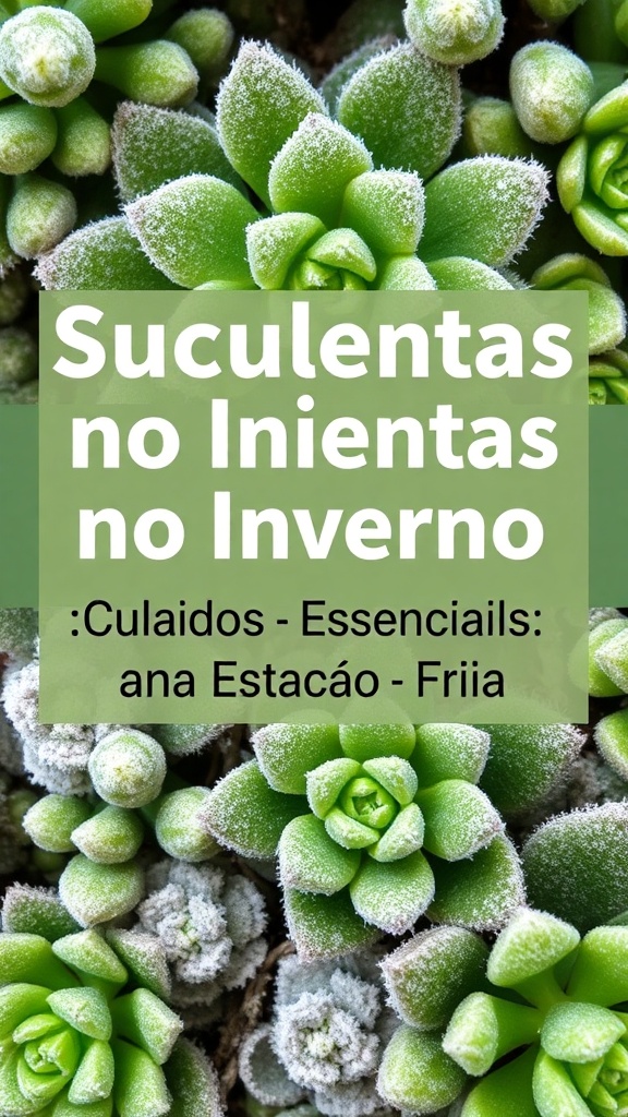 Suculentas no Inverno: Cuidados Essenciais na Estação Fria