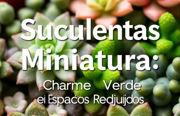Suculentas Miniatura: Charme Verde em Espaços Reduzidos