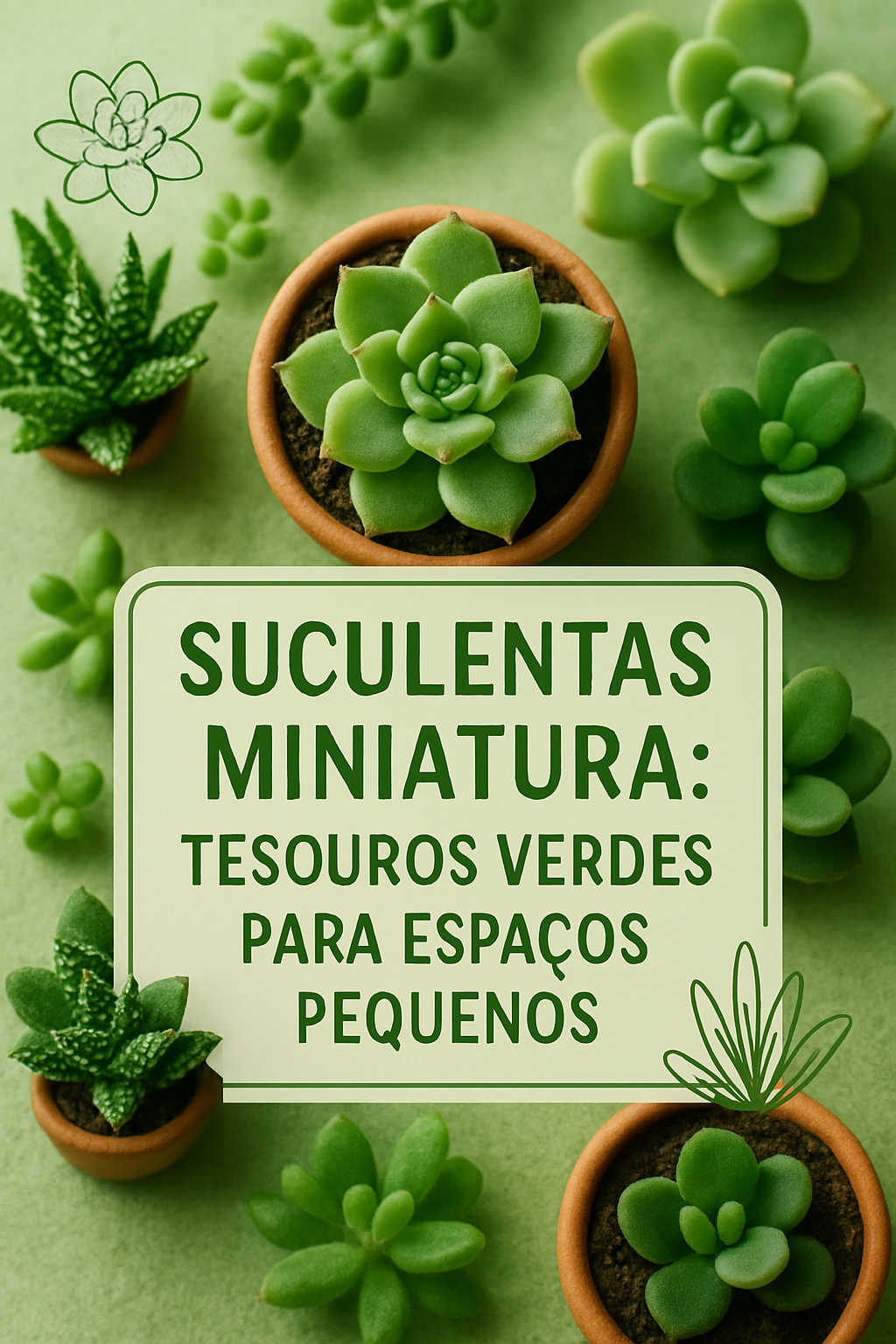 Suculentas Miniatura: Tesouros Verdes para Espaços Pequenos