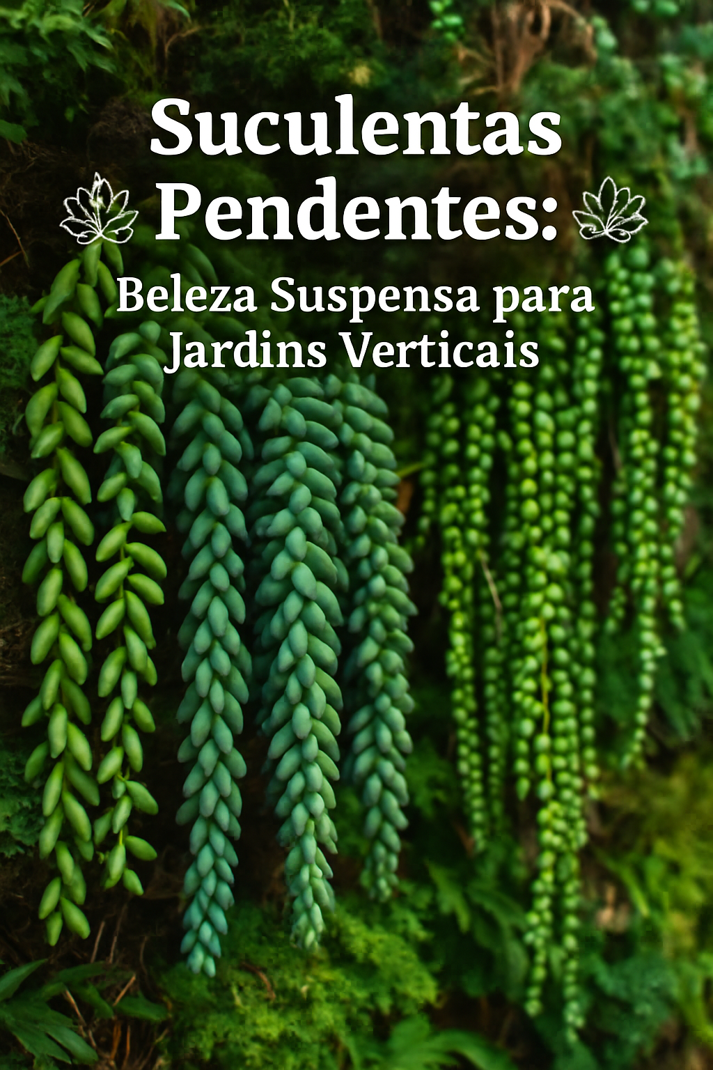 Suculentas Pendentes: Beleza Suspensa para Jardins Verticais
