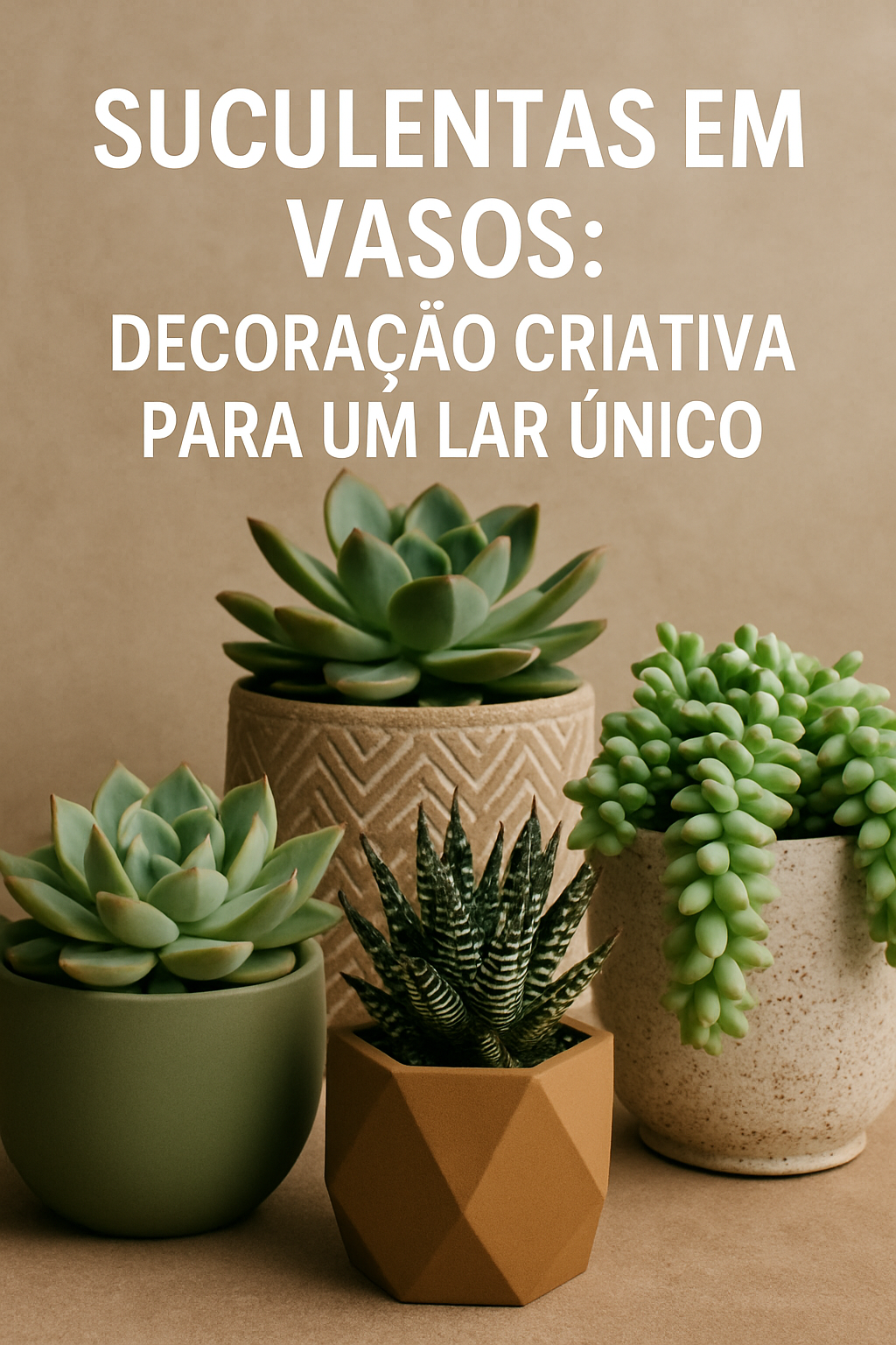Suculentas em Vasos: Decoração Criativa para um Lar Único