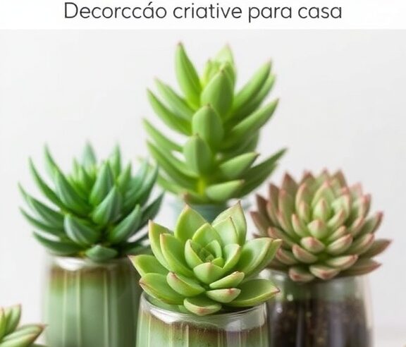 Suculentas em Vasos: Decoração Criativa para Casa