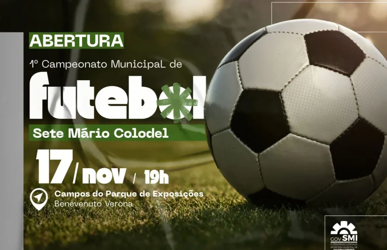 Campeonato de Futebol Sete Mário Colodel começa dia 17