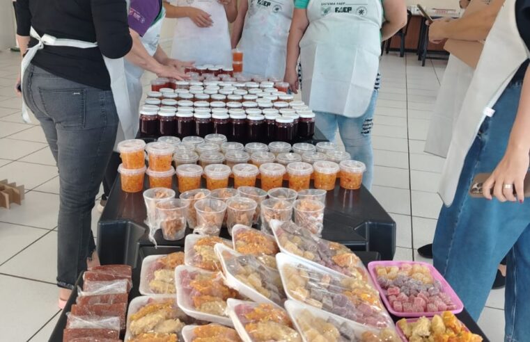 Curso do CRAS e SENAR ensina produção artesanal de geleias e doces em Diamante D’Oeste
