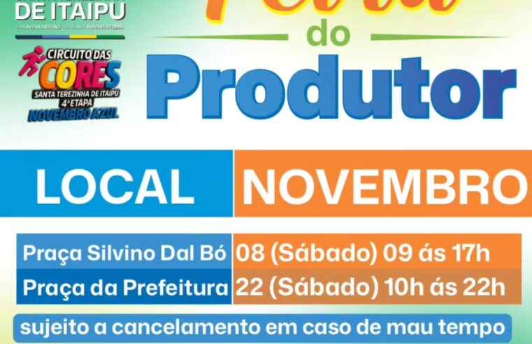 Feira do Produtor anima Santa Terezinha de Itaipu neste sábado