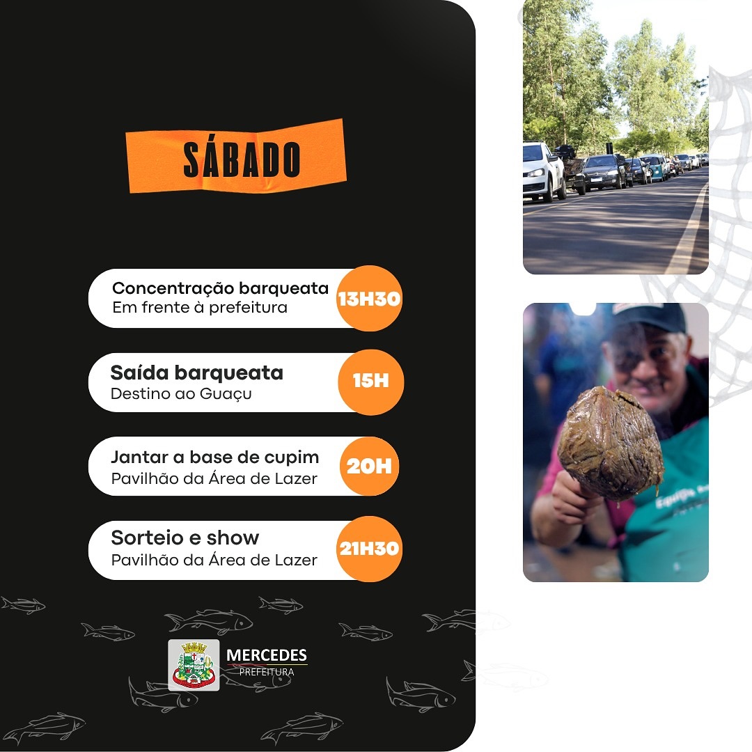 Torneio de Pesca em Mercedes promete fim de semana de grandes emoções 4 Programação Torneio de Pesca Mercedes 2025 - parte 2