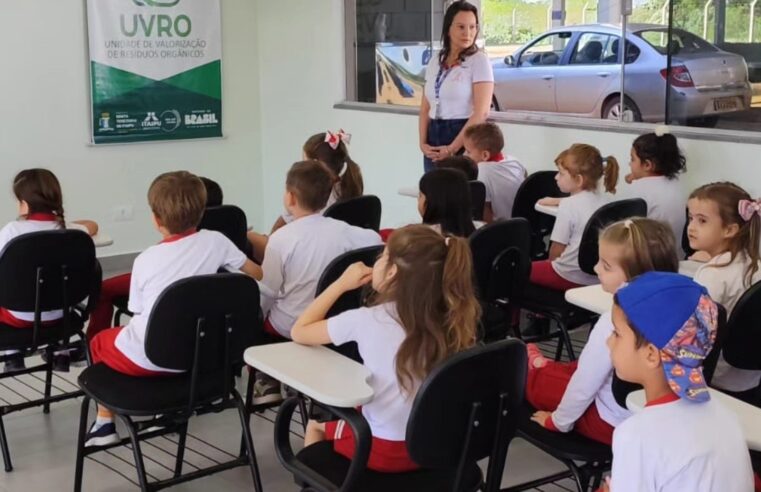 Alunos aprendem sobre sustentabilidade na UVRO de Santa Terezinha
