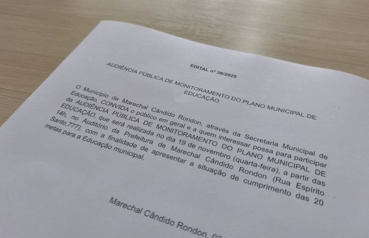 Audiência pública educação: comunidade é convidada para participar