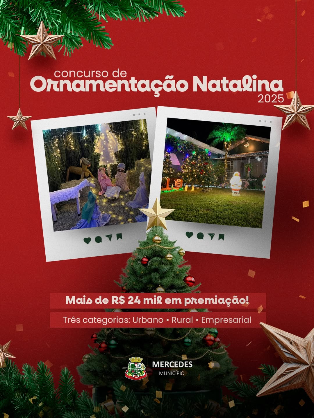 Concurso Ornamentação Natalina Mercedes: inscrições abertas