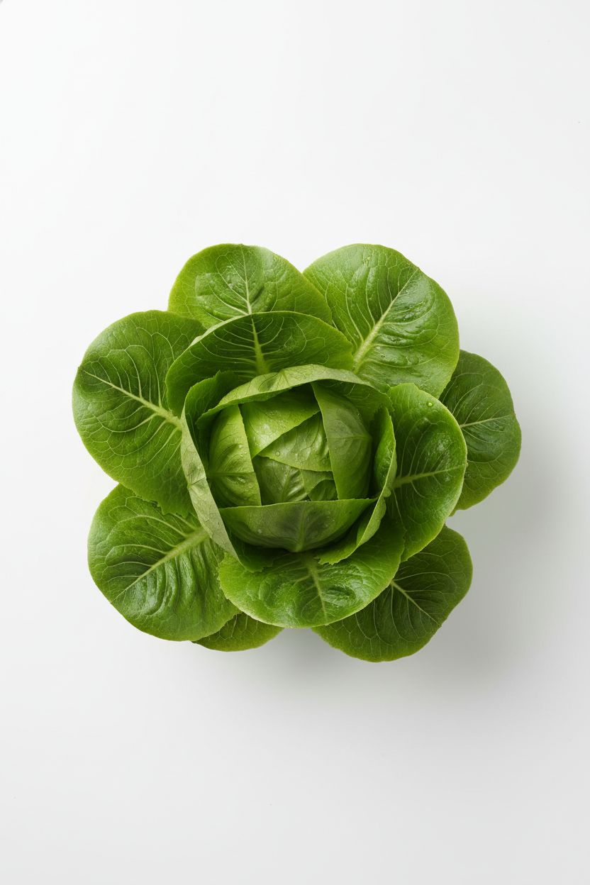 Guia Completo de Plantio para Dezembro de 2025 no Brasil 6 Fresh green lettuce on white background professional food photography clean studio lighting top down view